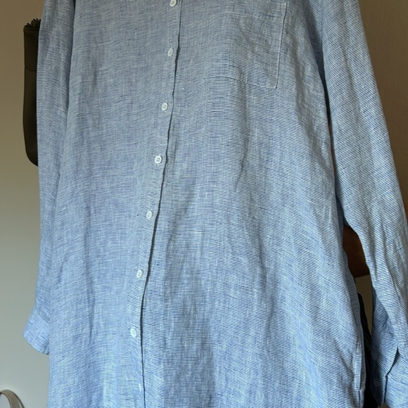 LinenMe Paula European Linen Shirt-Dress Size XL/US14 - Picture 6 of 14